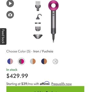 Dyson Hair Dryer Set BRAND NEW IN BOX